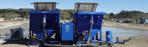 Two HL50 lamella clarifiers on site for water treatment in a Napier subdivision
