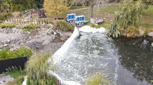Trailerised pumps at Mona Vale in Christchurch