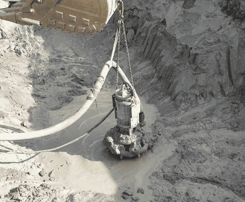 A submersible Dredge
