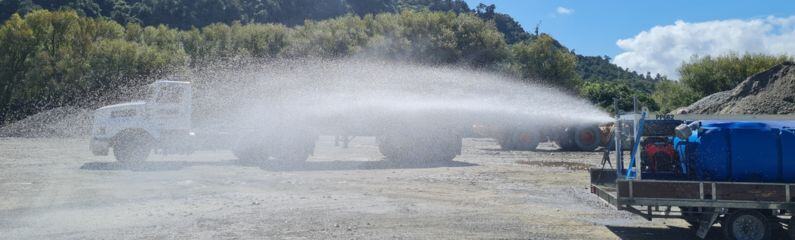 Jetting trailer - dust suppression, West Coast 